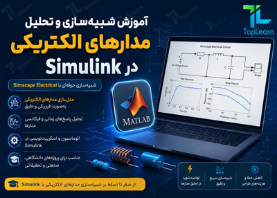 آموزش شبیه‌ سازی و تحلیل مدارهای الکتریکی در Simulink