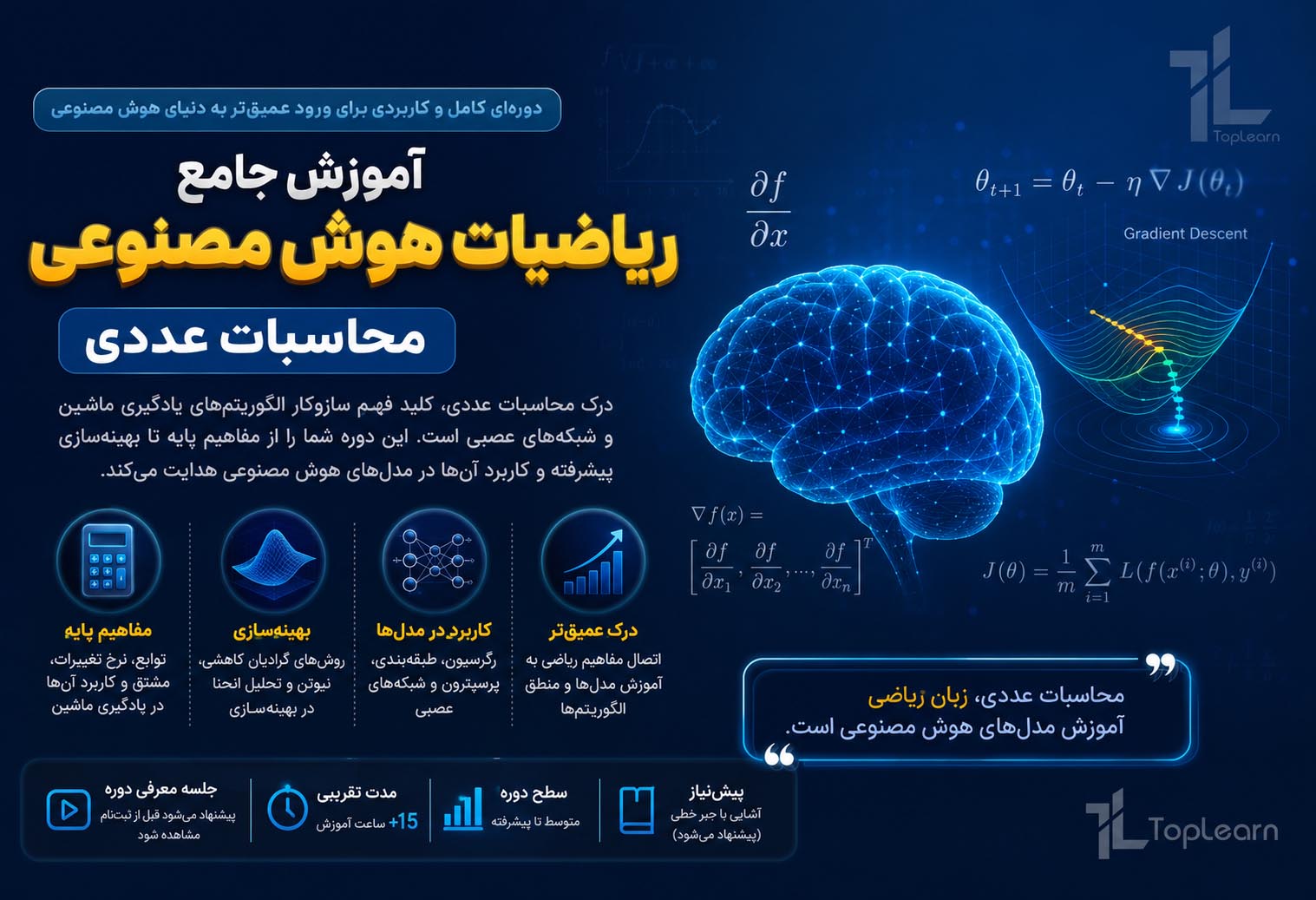 آموزش جامع ریاضیات هوش مصنوعی - محاسبات عددی