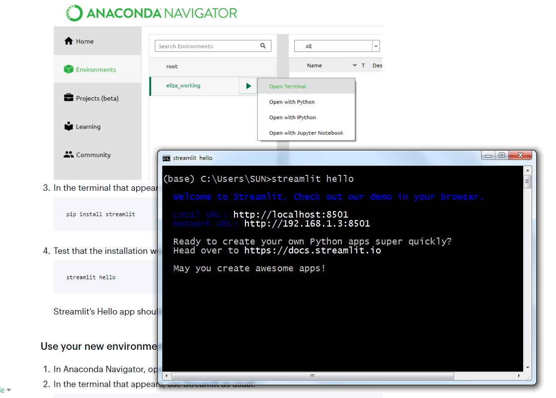 مشکل در اجرای برنامه streamlit